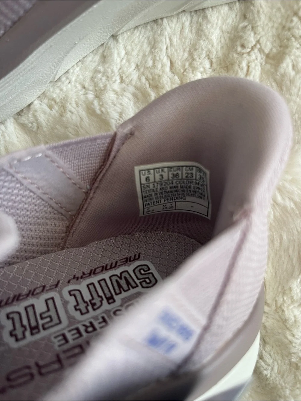 Skechers Womens Hands Free Swift Fit D'LUX WALKER-MANY PLANS Mauve Size 6 M - Picture 12 of 14